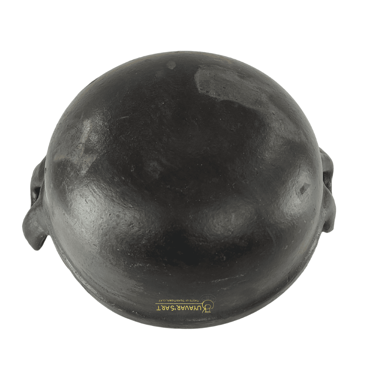 Black Clay Handle Kadaai  Wok with Sturdy Handles