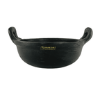 Black Clay Handle Kadaai  Wok with Sturdy Handles