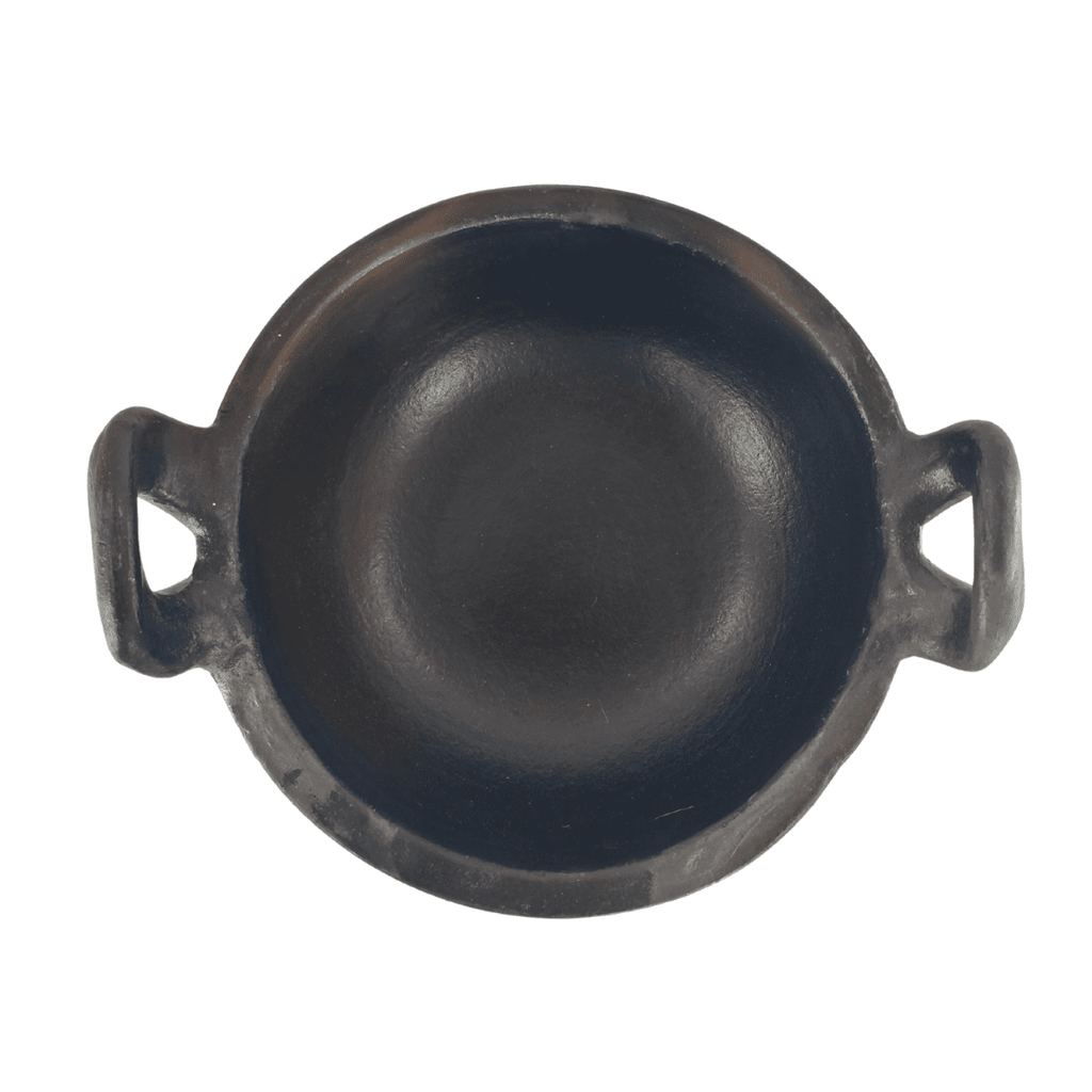 Black Clay Handle Kadaai  Wok with Sturdy Handles