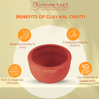 Traditional Clay Kal Chatti | Spinach Grinder – Handmade & Naturally Durable