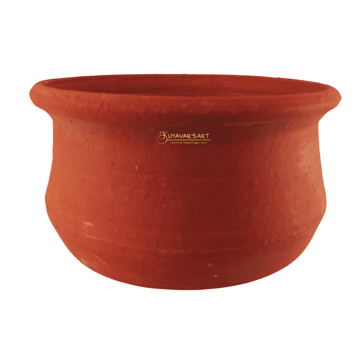 Traditional Red Clay Kothu Chatti Medium | Spinach Grinder - Handmade & Naturally Durable