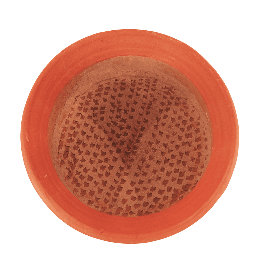 Traditional Red Clay Kothu Chatti Medium | Spinach Grinder - Handmade & Naturally Durable