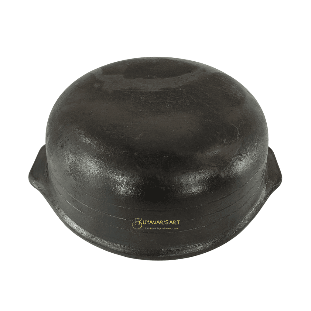 Black C-Shaped Clay Pot – Eco-Friendly & Elegant