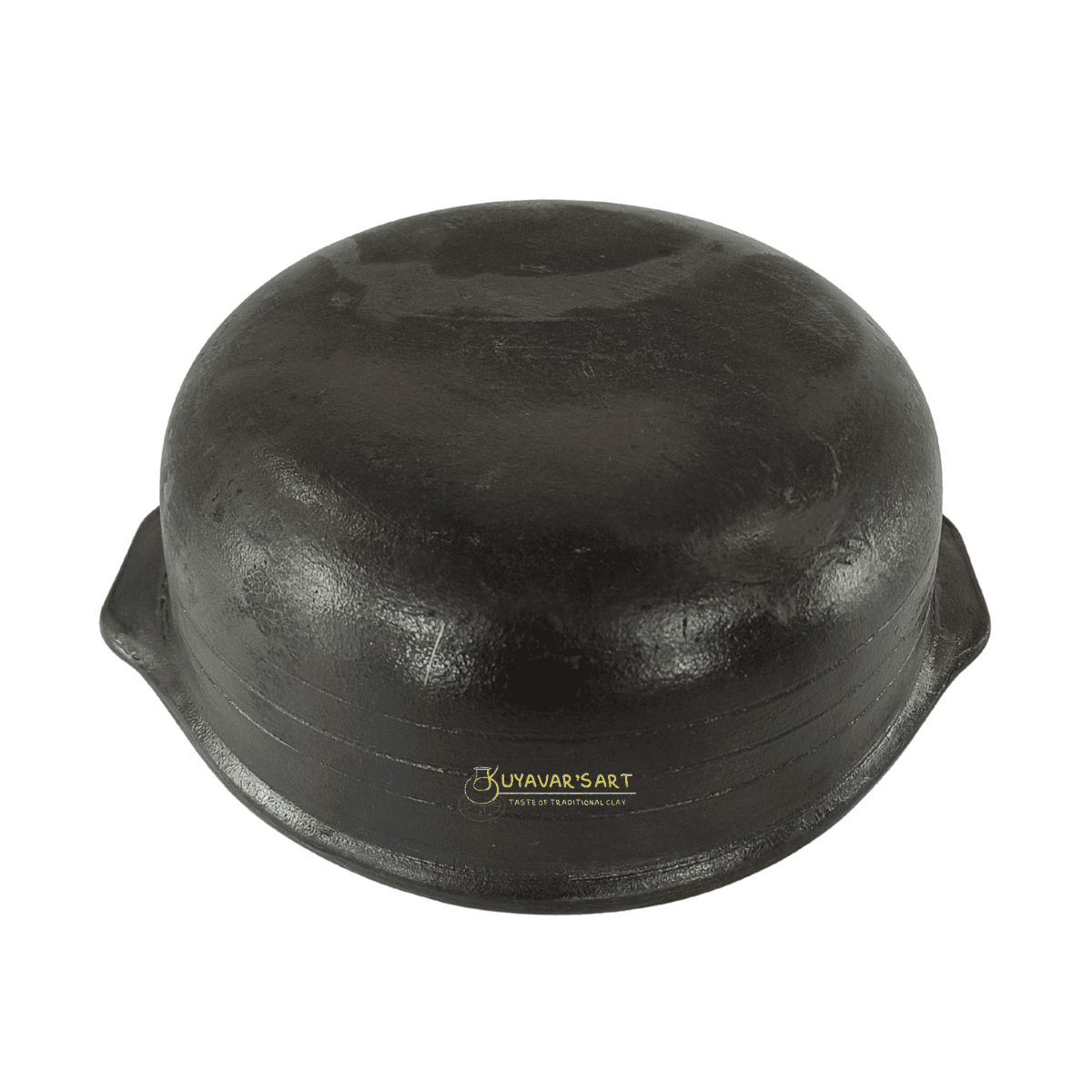 Black C-Shaped Clay Pot – Eco-Friendly & Elegant