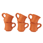 Belly Clay Tea Cup Brick Pattern – Handmade & Eco-Friendly