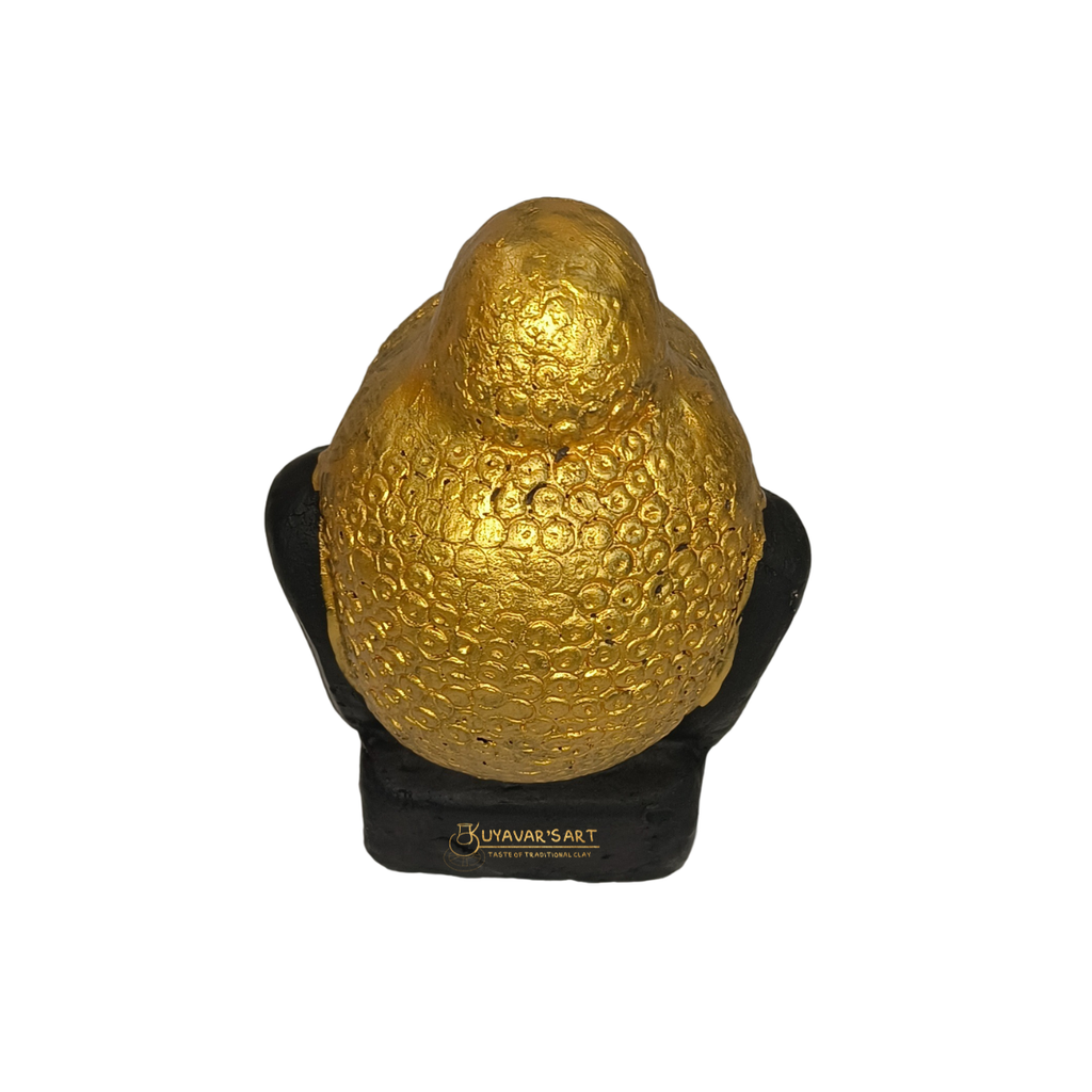 Black Clay Buddha Statue