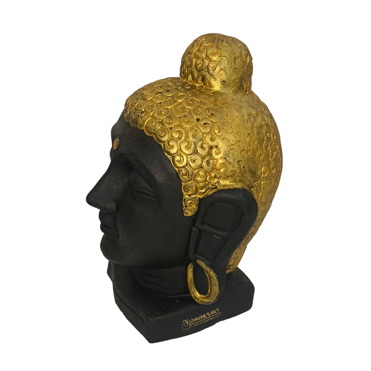 Black Clay Buddha Statue