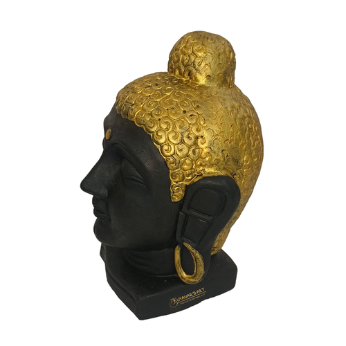 Black Clay Buddha Statue