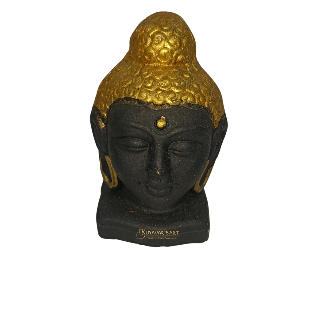 Black Clay Buddha Statue