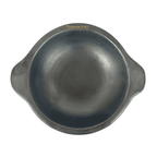 Black Clay Die Kadai With Handles | Handmade & Eco-Friendly