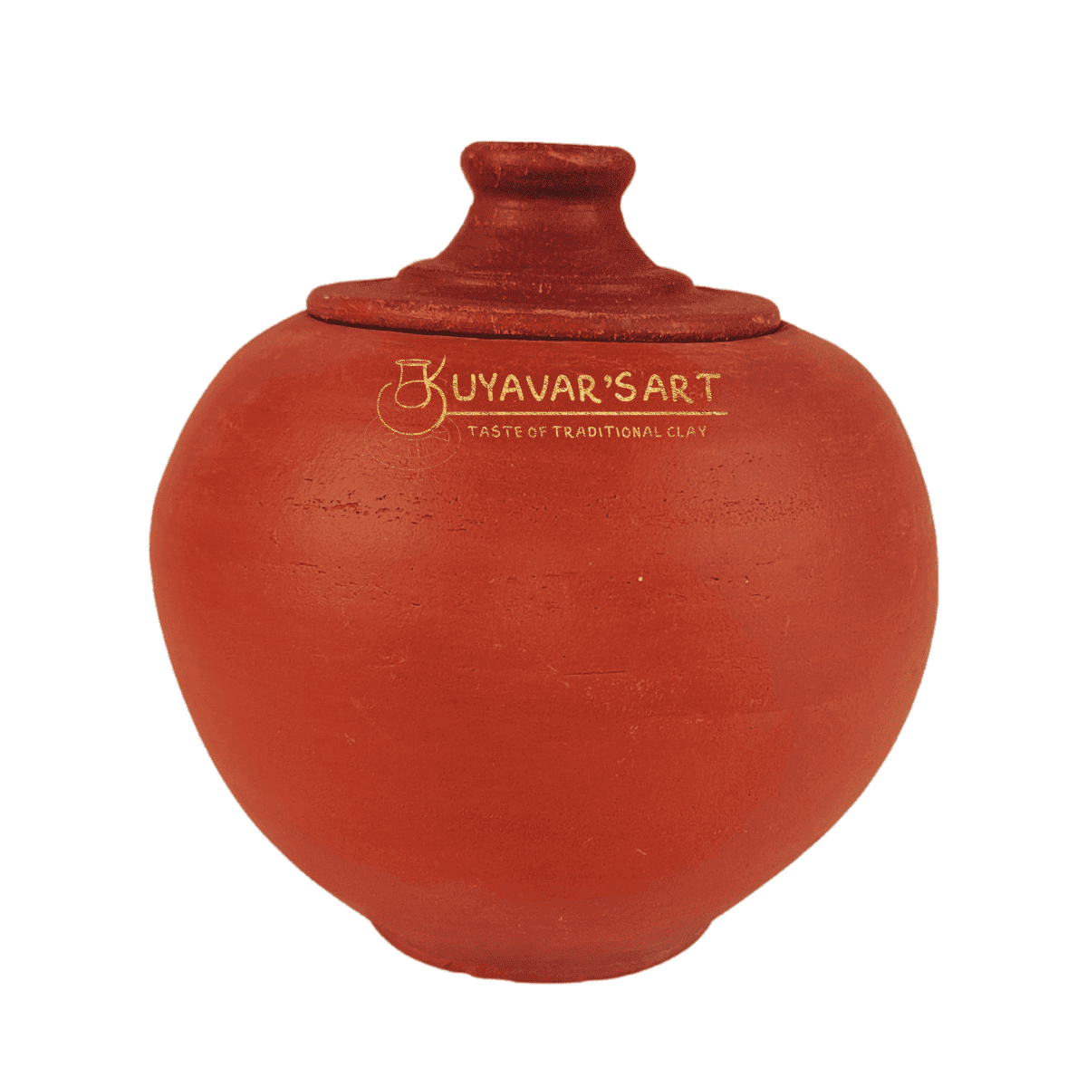 Bowal Shaped Unglazed Clay Curd Pot Curd Chatti Curd Setter – Handmade & Eco-Friendly (With Lid)