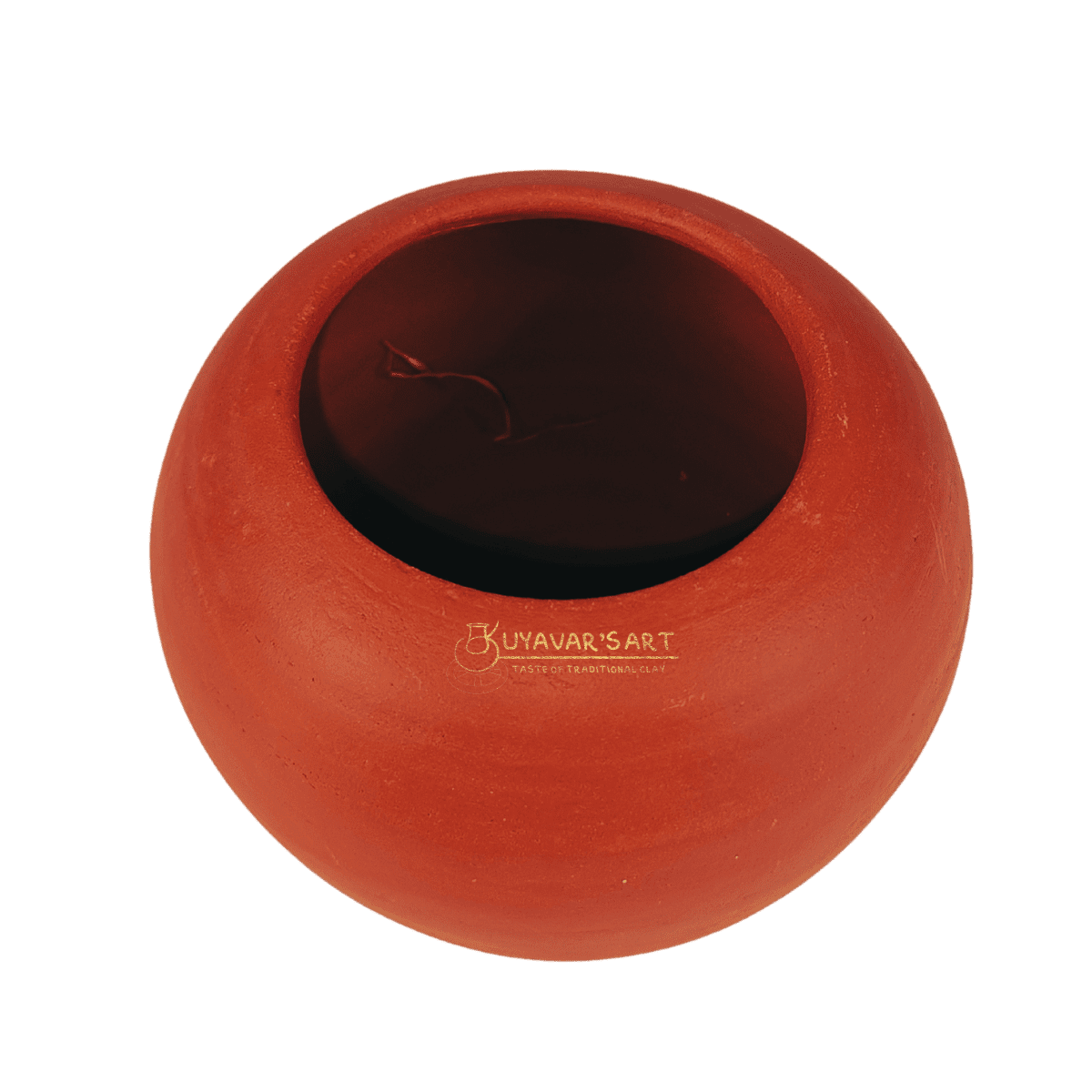 Bowal Shaped Unglazed Clay Curd Pot Curd Chatti Curd Setter – Handmade & Eco-Friendly (With Lid)