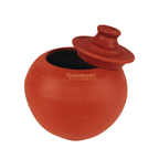 Bowal Shaped Unglazed Clay Curd Pot Curd Chatti Curd Setter – Handmade & Eco-Friendly (With Lid)