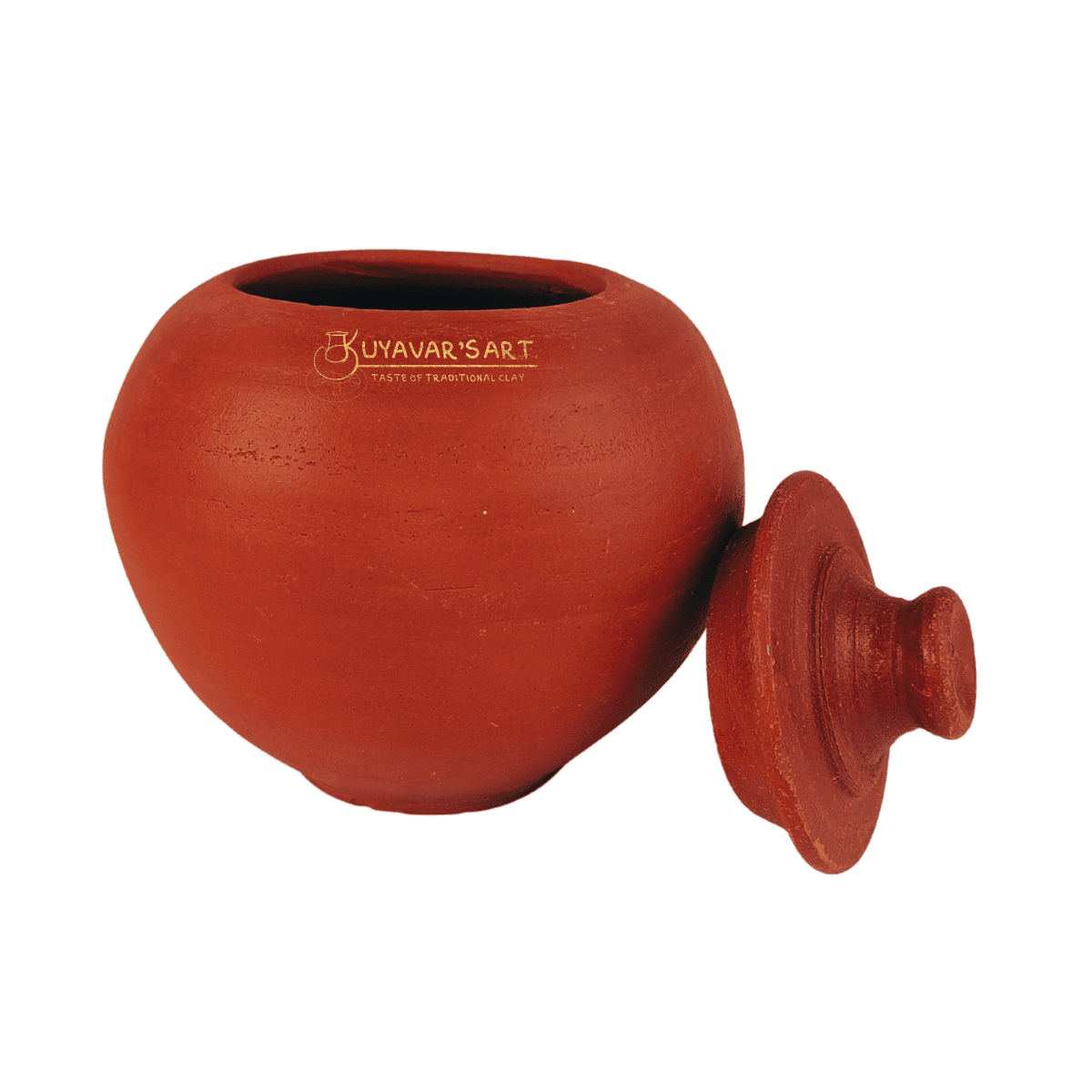 Bowal Shaped Unglazed Clay Curd Pot Curd Chatti Curd Setter – Handmade & Eco-Friendly (With Lid)