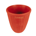 Conical Clay Tea Cup | Water Tumbler Ribbed Pattern – Handmade & Eco-Friendly