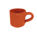Cylindrical Clay Tea Cup Vintage Stripes – Handmade & Eco-Friendly