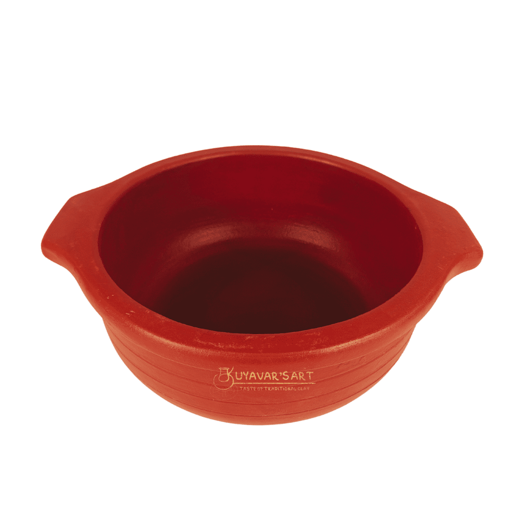 Red C-Shaped Clay Pot – Eco-Friendly & Elegant