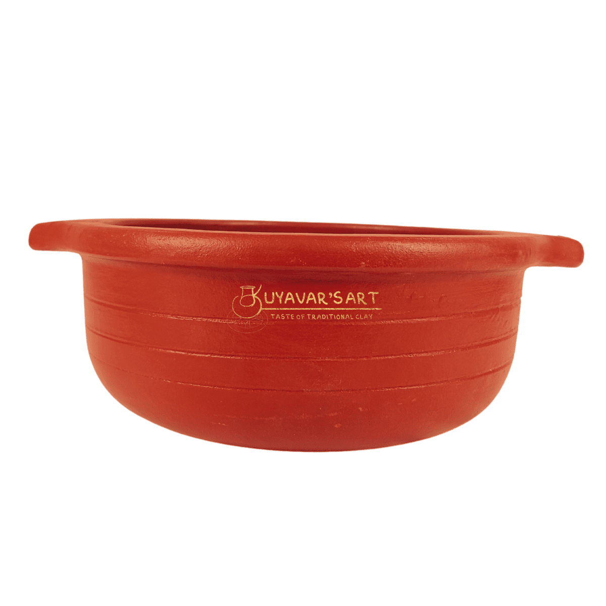 Red C-Shaped Clay Pot – Eco-Friendly & Elegant