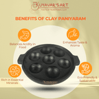 Black Clay Paniyaram Tawa