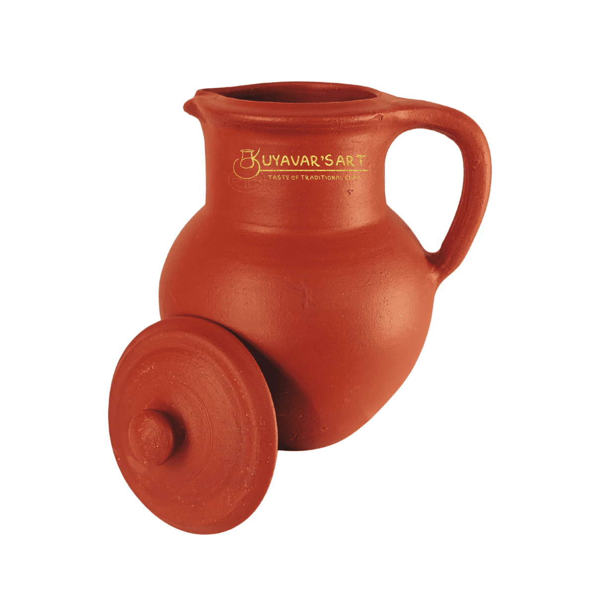Pot narrow neck Clay Water Jug Big – Handmade & Eco-Friendly (with Lid)