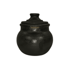 Premium Black Pot Shaped Clay Curd Pot – Handmade & Eco-Friendly