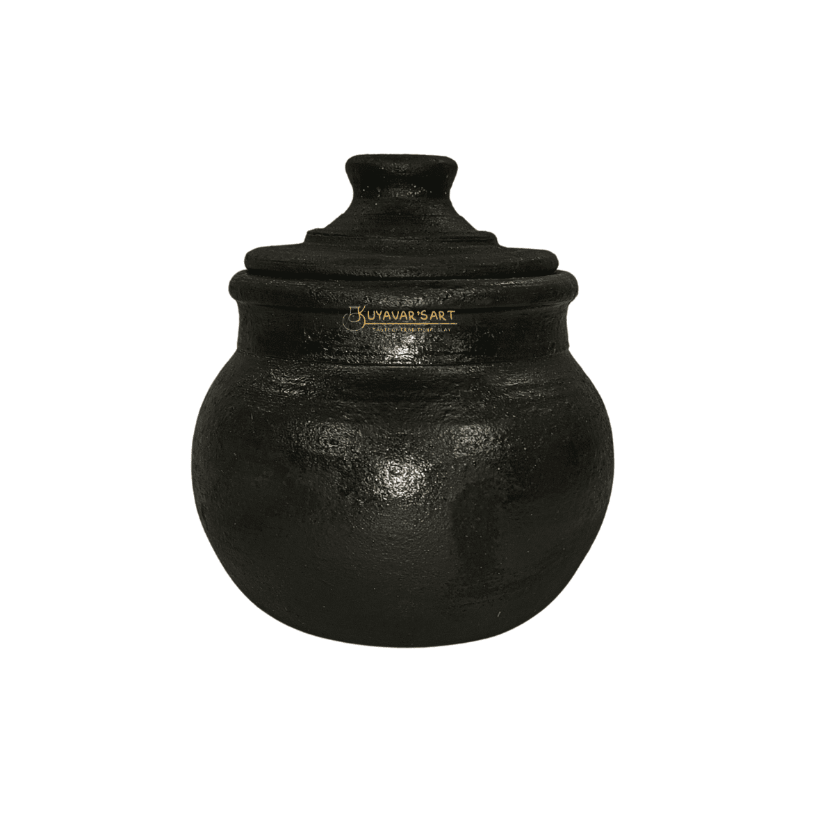 Premium Black Pot Shaped Clay Curd Pot – Handmade & Eco-Friendly