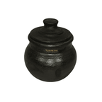 Premium Black Pot Shaped Clay Curd Pot – Handmade & Eco-Friendly
