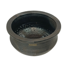 Premium Black Clay Kothu Chatti Medium | Spinach Grinder - Handmade & Naturally Durable