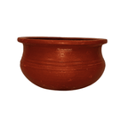 Premium Red Clay Kothu Chatti Medium | Spinach Grinder - Handmade & Naturally Durable