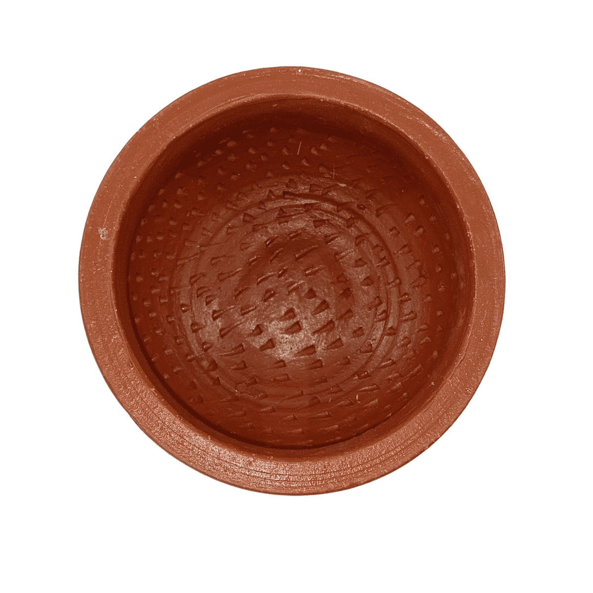 Premium Red Clay Kothu Chatti Medium | Spinach Grinder - Handmade & Naturally Durable