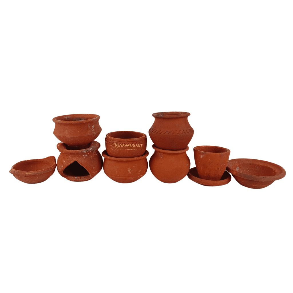Traditional Clay Choppu Saman Set | Clay Kitchan Toys Set – Handmade & Eco-Friendly