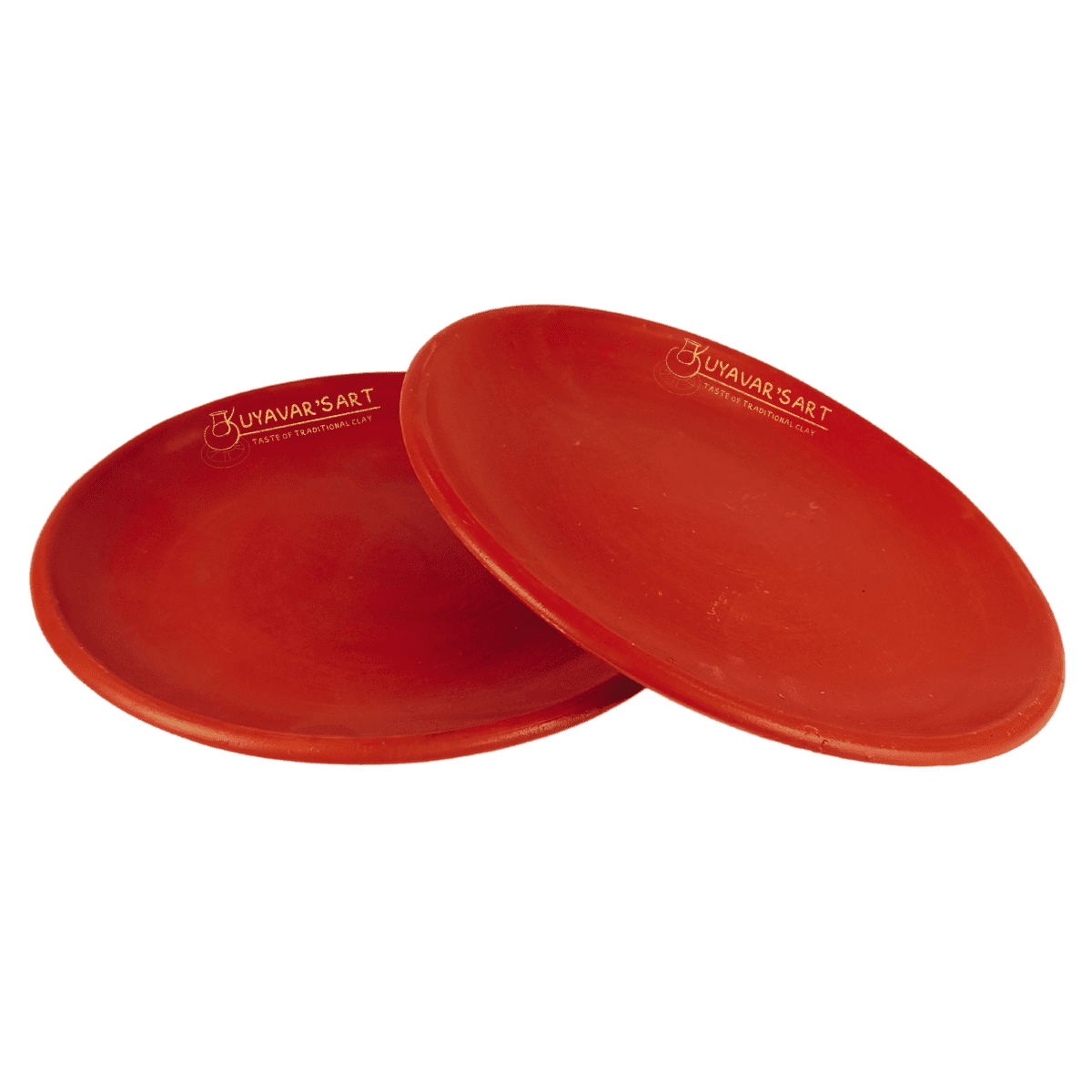 Red Clay Dinner Plate – Handmade & Eco-Friendly (Set of 2)