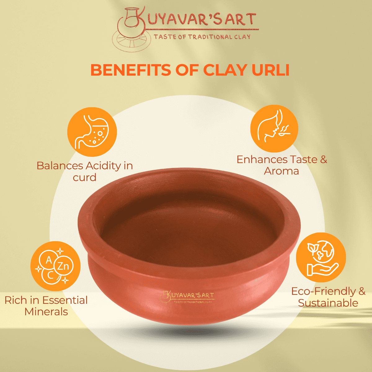 Red S-Urli Clay Bowl – Handcrafted & Eco-Friendly