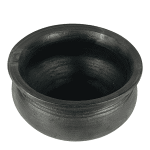 Black Clay Kozhambu Chatti – 6 Inch (Small) | Handmade Terracotta Cookware