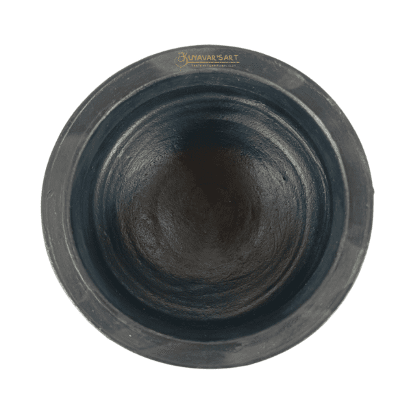 Black Clay Kozhambu Chatti – 6 Inch (Small) | Handmade Terracotta Cookware - Image 5