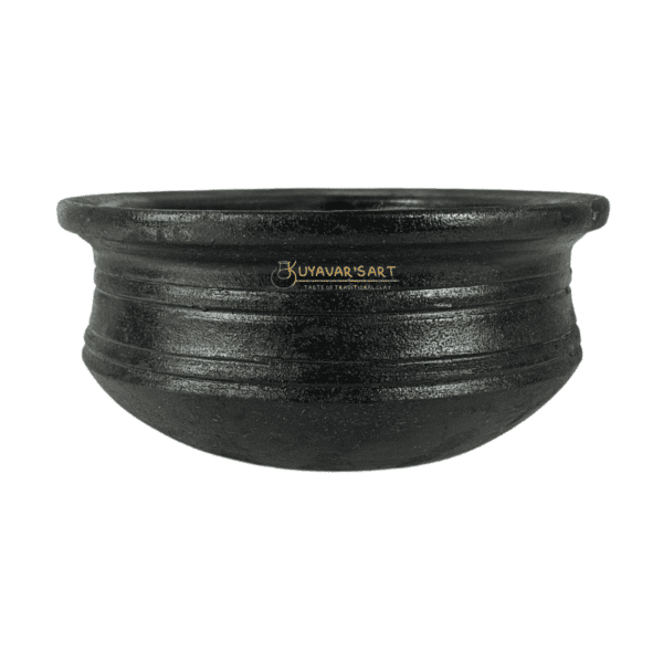 Black Clay Server Chatti - 6 Inch (Small) | Handmade & Eco-Friendly - Image 3