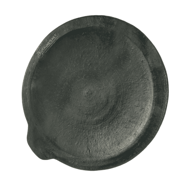 Black Clay Dosa Tawa Pan -10 Inch - Image 2