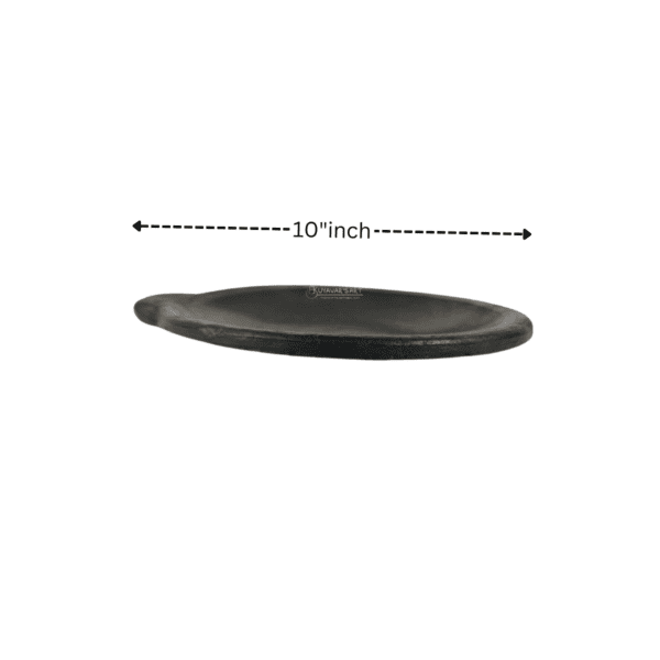 Black Clay Dosa Tawa Pan -10 Inch - Image 4