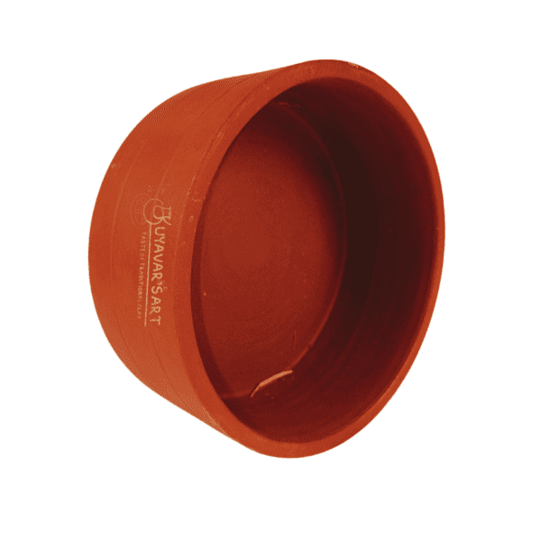 Cylindrical Unglazed Clay Curd Pot Curd Chatti Curd Setter – Handmade & Eco-Friendly (500ml) - Image 3