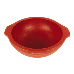 Handcrafted Unglazed Die Clay Wok | Die Kadai - Traditional & Eco-Friendly (10 X 4 inches)