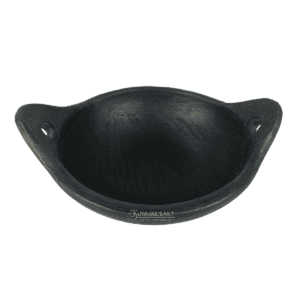 Black Clay Kadai - 9 Inch | Handmade & Traditional Terracotta Cooking Pot