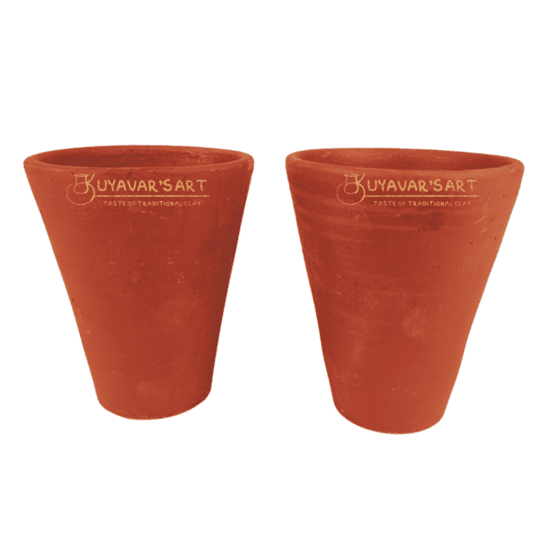 Unglazed Clay Water Tumbler – Handmade & Eco-Friendly (300ml) - Image 3